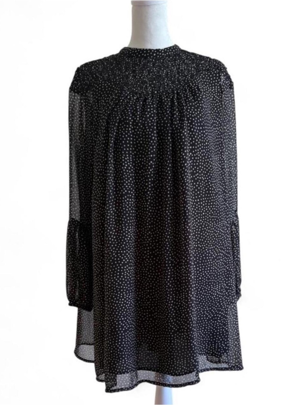 Zara Black with White Polka Dot Dress